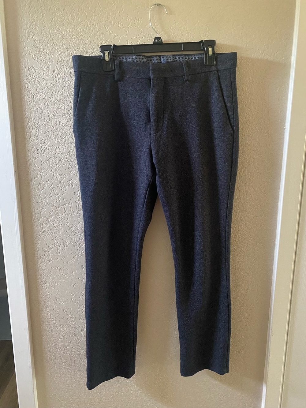 Murano Evan Fit Mens 32x30 Navy Blue Dress Pants Ultimate Comfort
